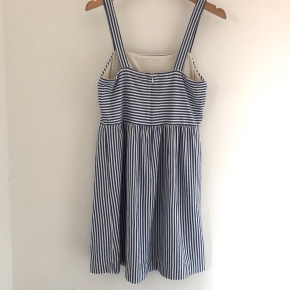 LOFT Striped Flare Dress - Picture 5 of 8